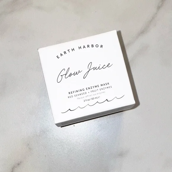 NWT🧖‍♀️ Earth Harbor GLOW JUICE Refining Enzyme Mask - Picture 3 of 6